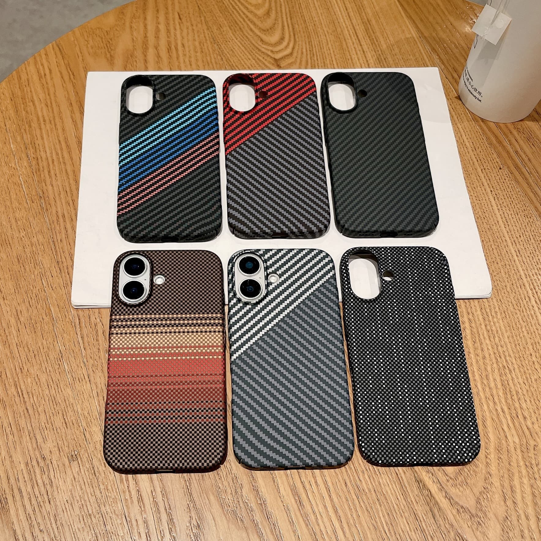 Compatible with iPhone 18 Pro Max Carbon Fiber Texture Magnetic Phone Case for Apple 17 Ultra-Thin PC Full Coverage Shockproof Protective Cover