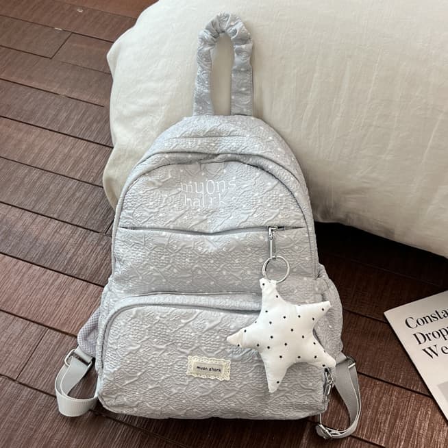 Korean sweet polka dot backpack for women niche girls versatile lightweight large capacity commuter backpack outdoor school bag