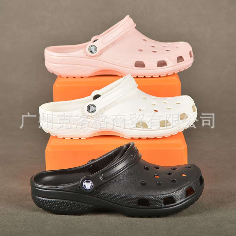 Cros classic celebrity clogs, men's, women's, and children's shoes, lightweight, non-slip sports beach sandals 10001