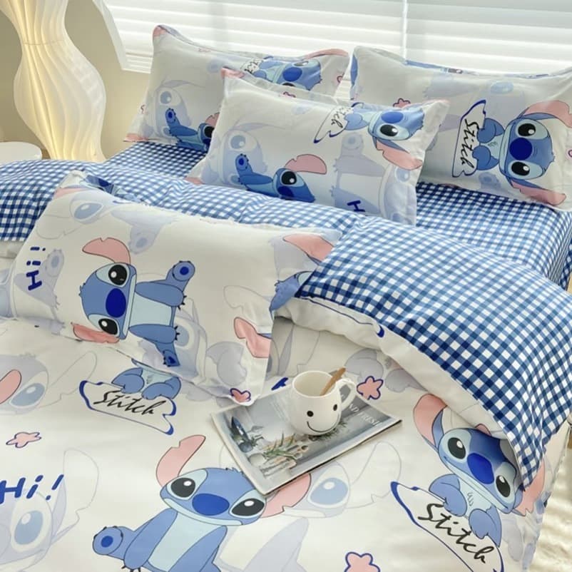 American Vintage Zebra Print Washed Cotton Simple Bedding Set Dormitory 3-Piece Sheet Duvet Cover Bedding