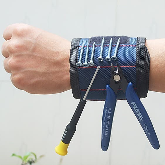 Three-row Strong Magnetic Wristband Tool Kit Electrician Accessories Magnet Pick-up Screw Absorption Hand Tool