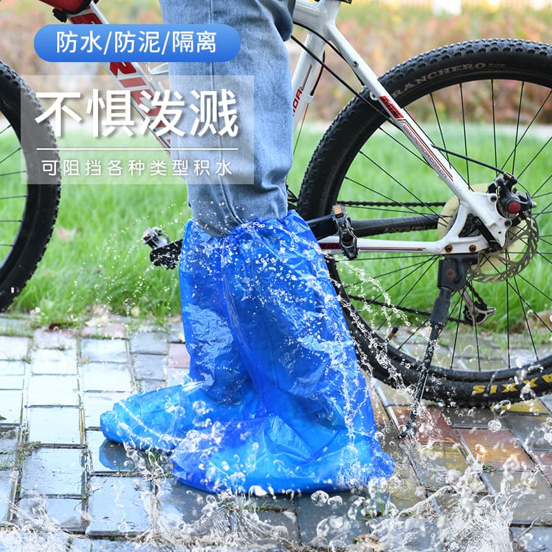 Disposable Rain Shoe Covers Waterproof Rainy Day Anti-Slip Adult Kids Raincoat Outer Wear Thickened Rainproof Foot Covers Rain Boots Students