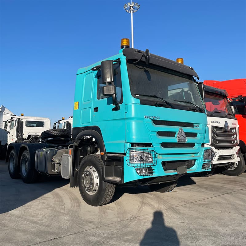 Long-term sale of Howo tractor head, rear eight-wheel cargo transport truck, 375HP heavy-duty truck