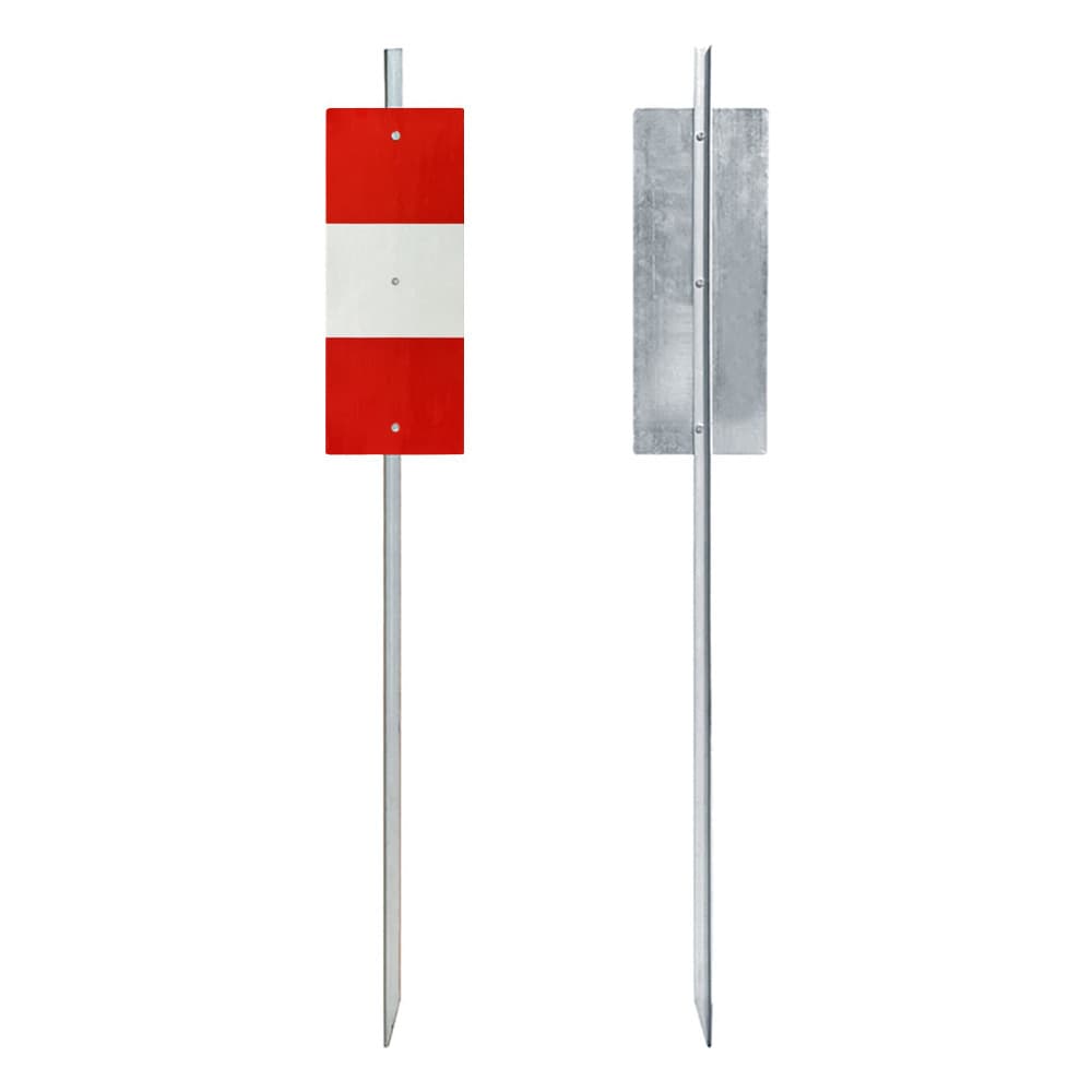 Reflective Stickers for French Red and White Construction Site Stakes from Foreign Trade Source Factory