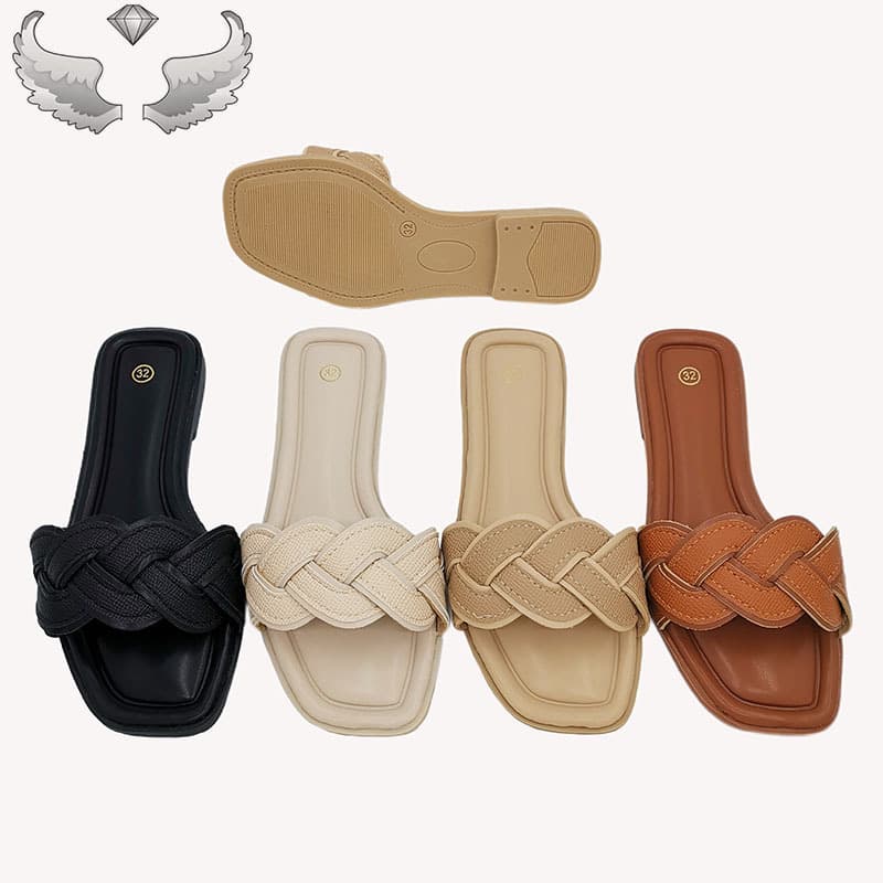 Medium Large Kids Casual Shoes Walking Girls' Beach Slippers Soft Sole Lightweight Handmade Shoes Girls' Slippers
