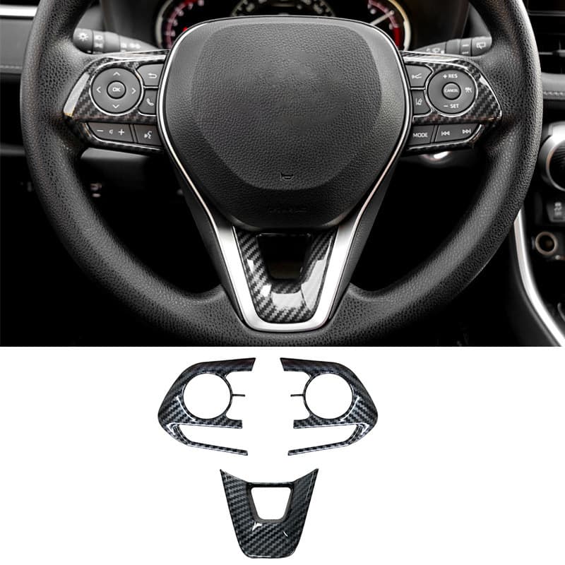 [Durable ABS Toyota Steering Wheel Trim] For Toyota RAV4 XA50 and Corolla E210 Hybrid