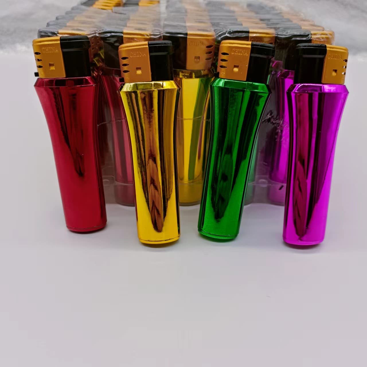 Dollar Store 818 Windproof Lighter Coated Vase Style Lighter Wholesale Source