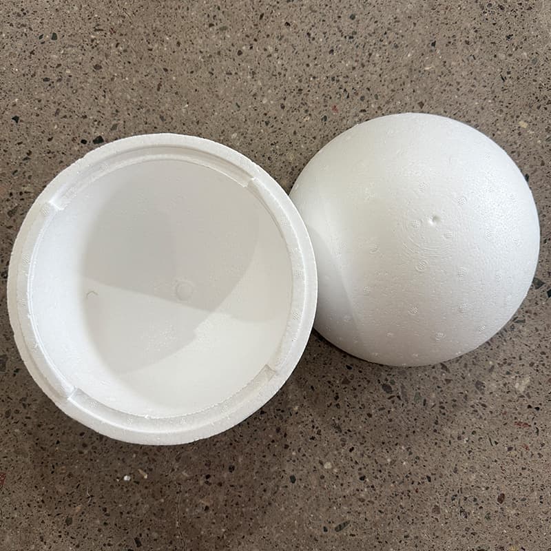 Hollow Foam Ball Factory Direct Sales Polystyrene Hollow Foam Hemisphere Kindergarten Art Handmade DIY Materials