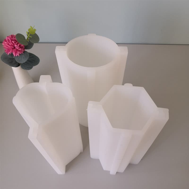Large hexagon oval heart column silicone handmade soap mold