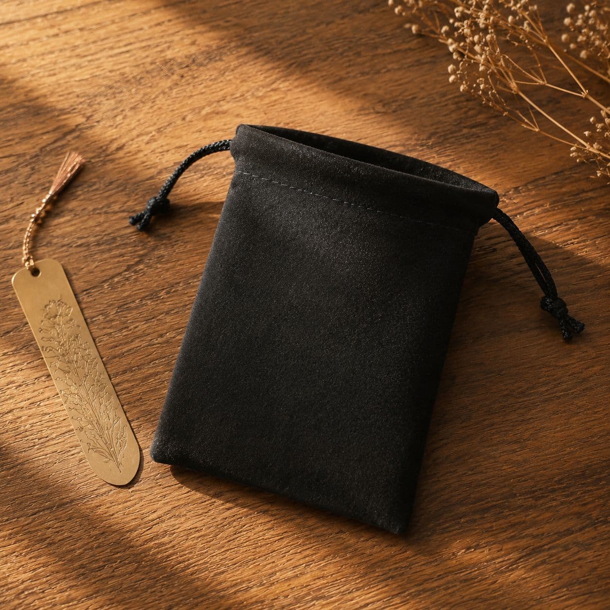 Velvet bag, small cloth bag for mp3 headset USB flash drive, jewelry bag, jewelry bag, black drawstring storage bag (7*9cm)
