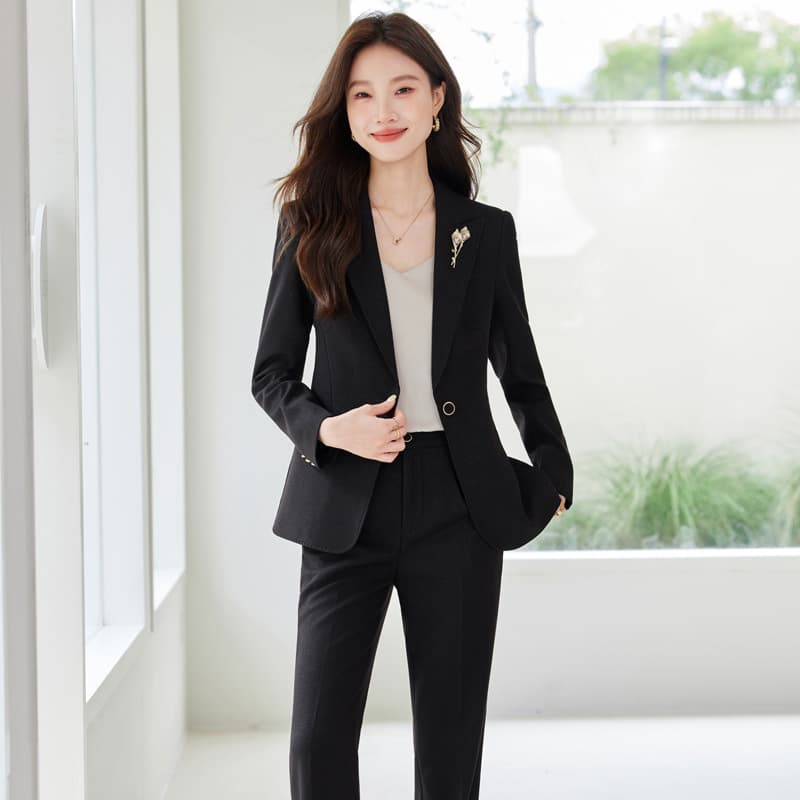 Red suit jacket for women 2025 new autumn commuting slim professional formal wear temperament work clothes suit suit