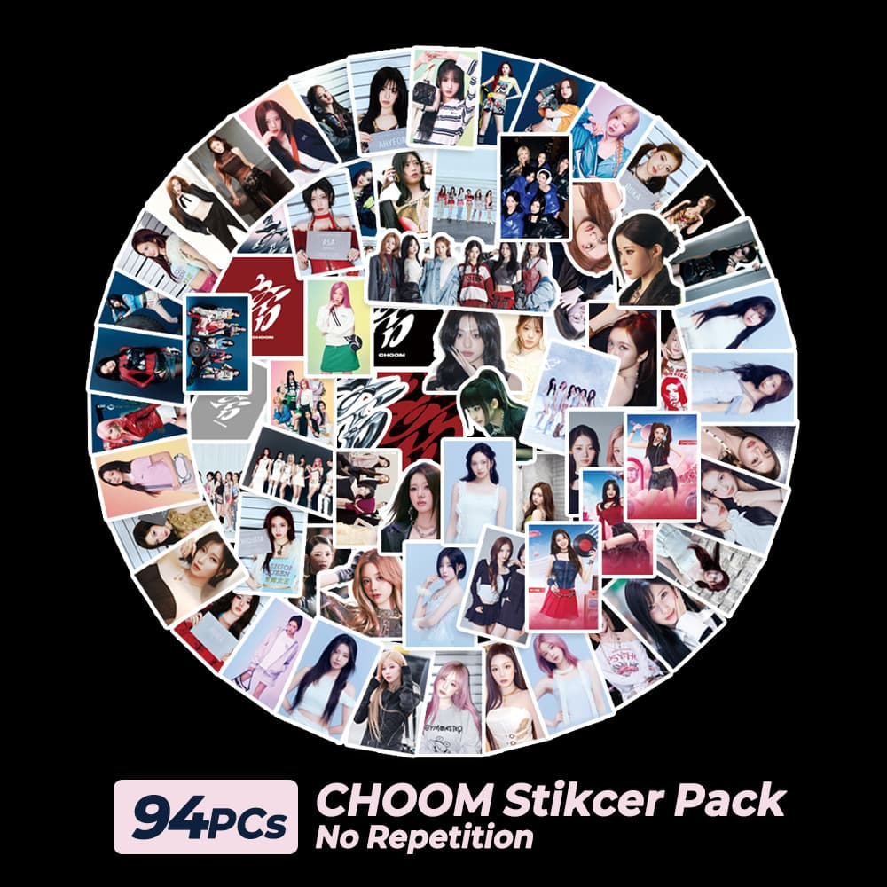 In stock 94pcs new BABYMONSTER CHOOM support graffiti sticker BM little monster DIY photo sticker