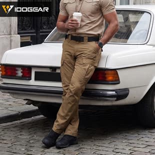 Xiaogangxie IP6 American Style Workwear Straight Leg Pants, Multi-Pocket D-Cut 3D Tailoring Tactical Long Pants
