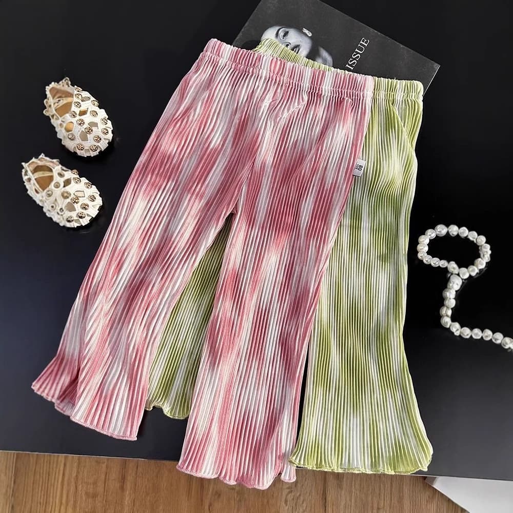 Girls Korean style spring and summer casual pants summer new anti-mosquito pants fashionable baby bloomers outer wear breathable trousers trendy