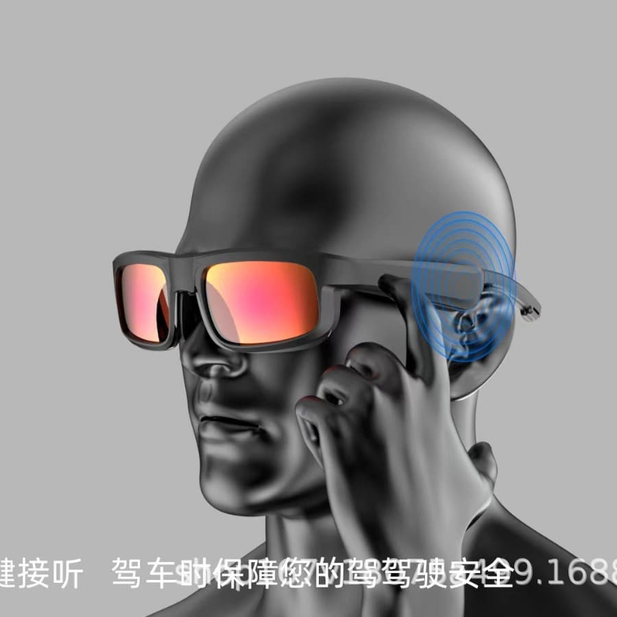 Amazon Lens Cross-Border Bestseller Smart Glasses Bluetooth M6Pro Sunglasses Tech Long Battery Life