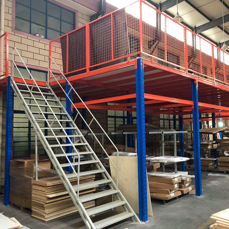 Custom Multi-Level Loft Mezzanine Rack Attic Storage Platform