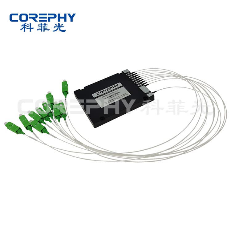 100GHz 8CH DWDM Dense Wavelength Division Multiplexer C21~C60 Multiplexing/Demultiplexing Module