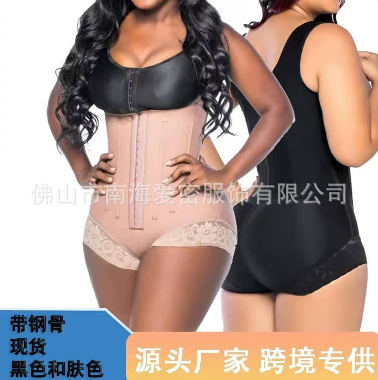 Shape Wear European and American thick mesh organza one-piece body-shaping garments to tighten the waist, tighten the tummy, lift the buttocks, and beautify the body-fitting corset