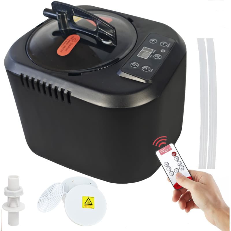 US Standard 4L Large Capacity Steamer Sauna Box Home Spa Fumigation Device Bathroom Stainless Steel Steamer Cross-border