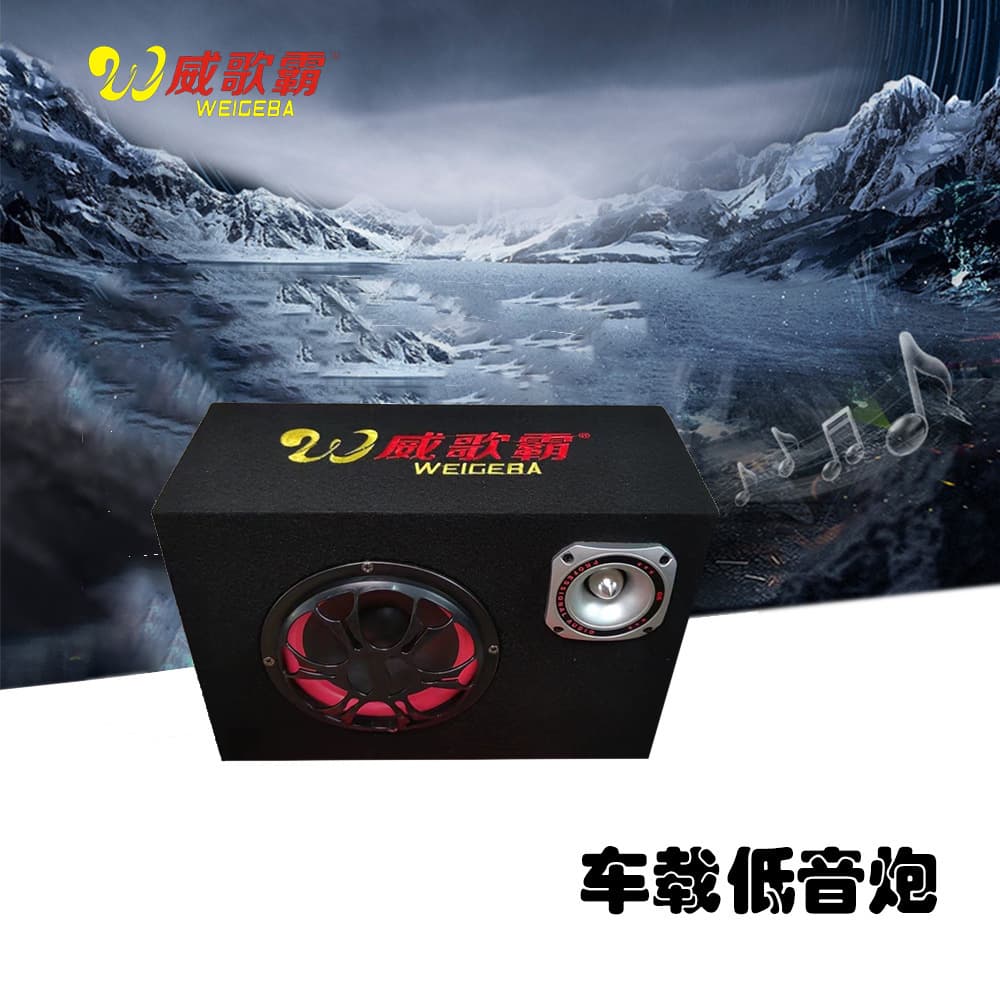 Wholesale 5-inch Square Subwoofer High-Power Bluetooth Speaker 12V 220V Car Audio USB Drive