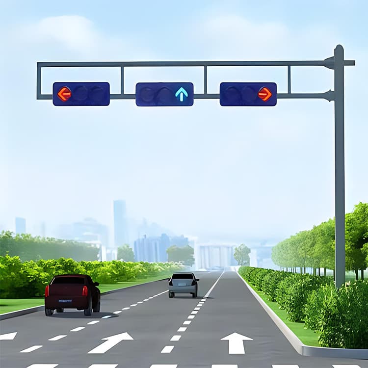Traffic signal lights, red-green light poles, safety warning integrated signals, pedestrian LED indicators by Meihua Lighting