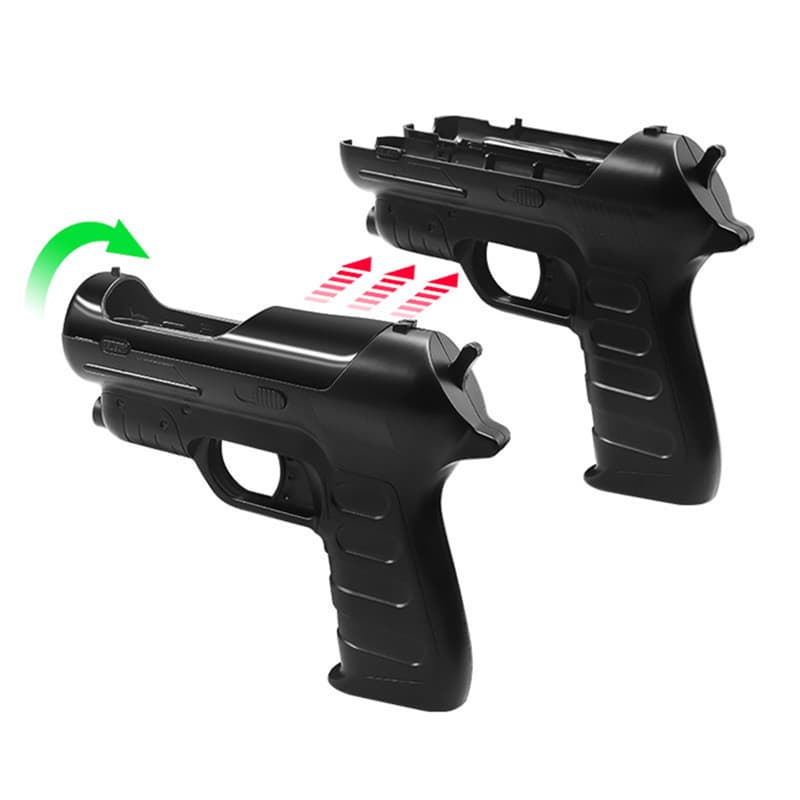 PS4 VR Controller Light Gun Game Assist Shooting Stock PS MOVE Controller Game Gun Enhanced Motion Sensing 2-Pack