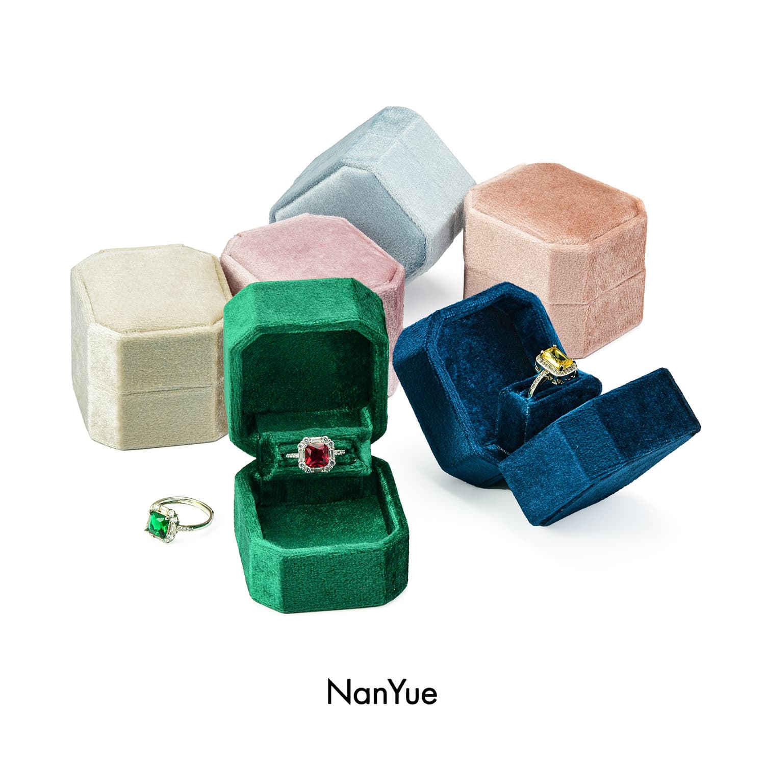 Factory Direct Sales Jewelry Box, Jewelry Storage Box, Proposal Ring Jewelry Packaging Box, Accessory Box, Customizable with Logo