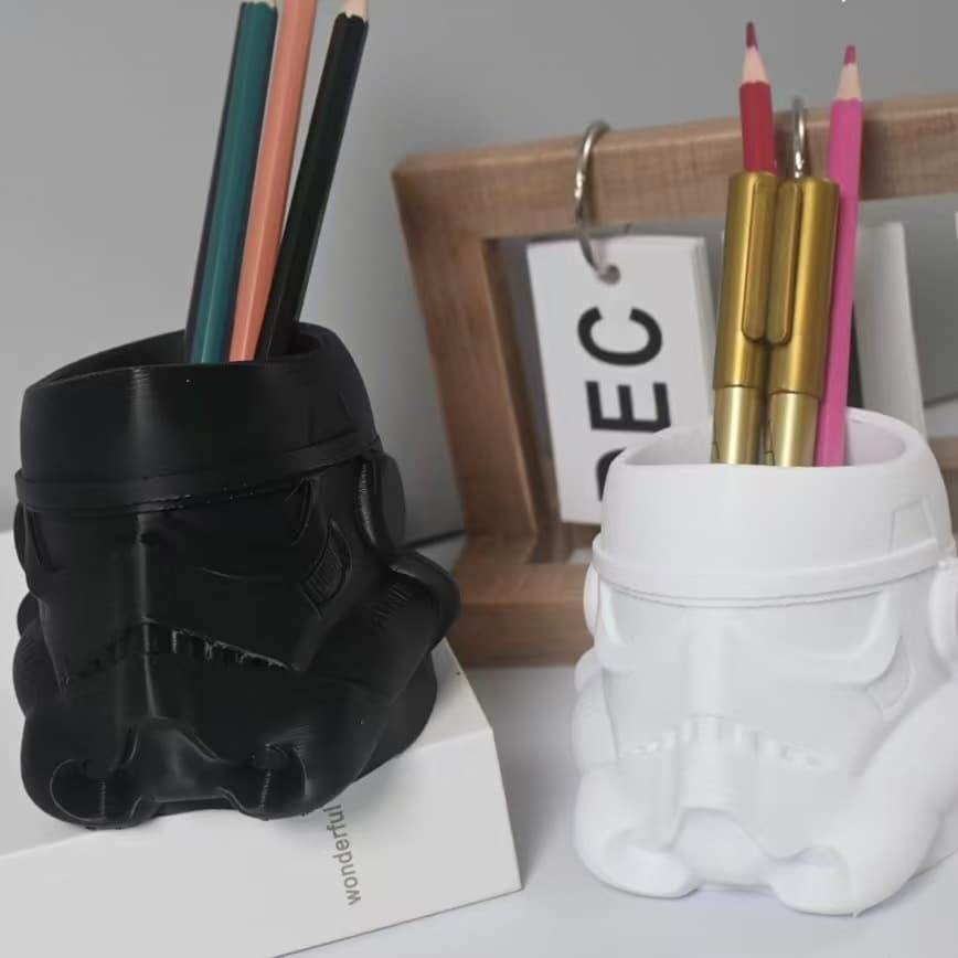 New 3D Printed Star Wars Stormtrooper Pencil Holder White Soldier Stormtrooper Empire Star Wars Creative