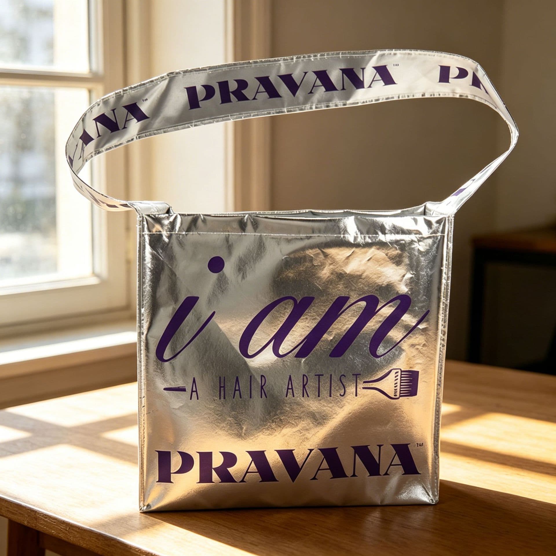 Metallic Film Non-Woven Handbag Custom Logo Non-Woven Gift Bag Silver Shopping Bag Handbag Custom