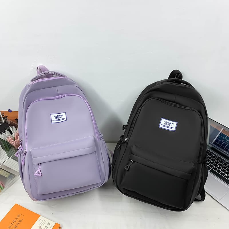 Japanese Style Large Capacity Lightweight Casual Minimalist Versatile Middle School Student Cross-border Wholesale High School Student Backpack