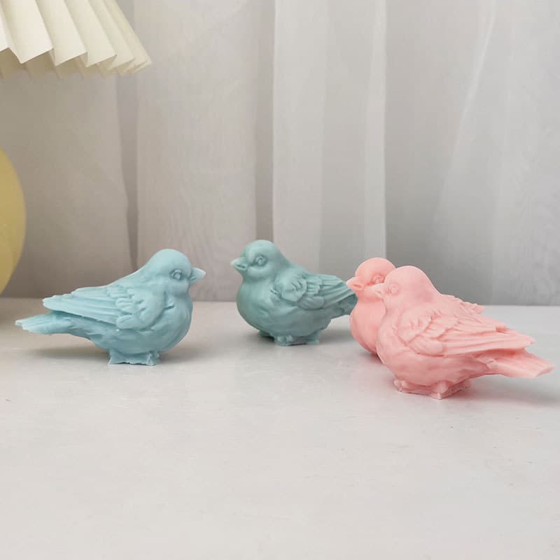 Meiyasi Lively Bird Candle Mold DIY Scented Candle Plaster Ornament Handmade Ice Cube Tray