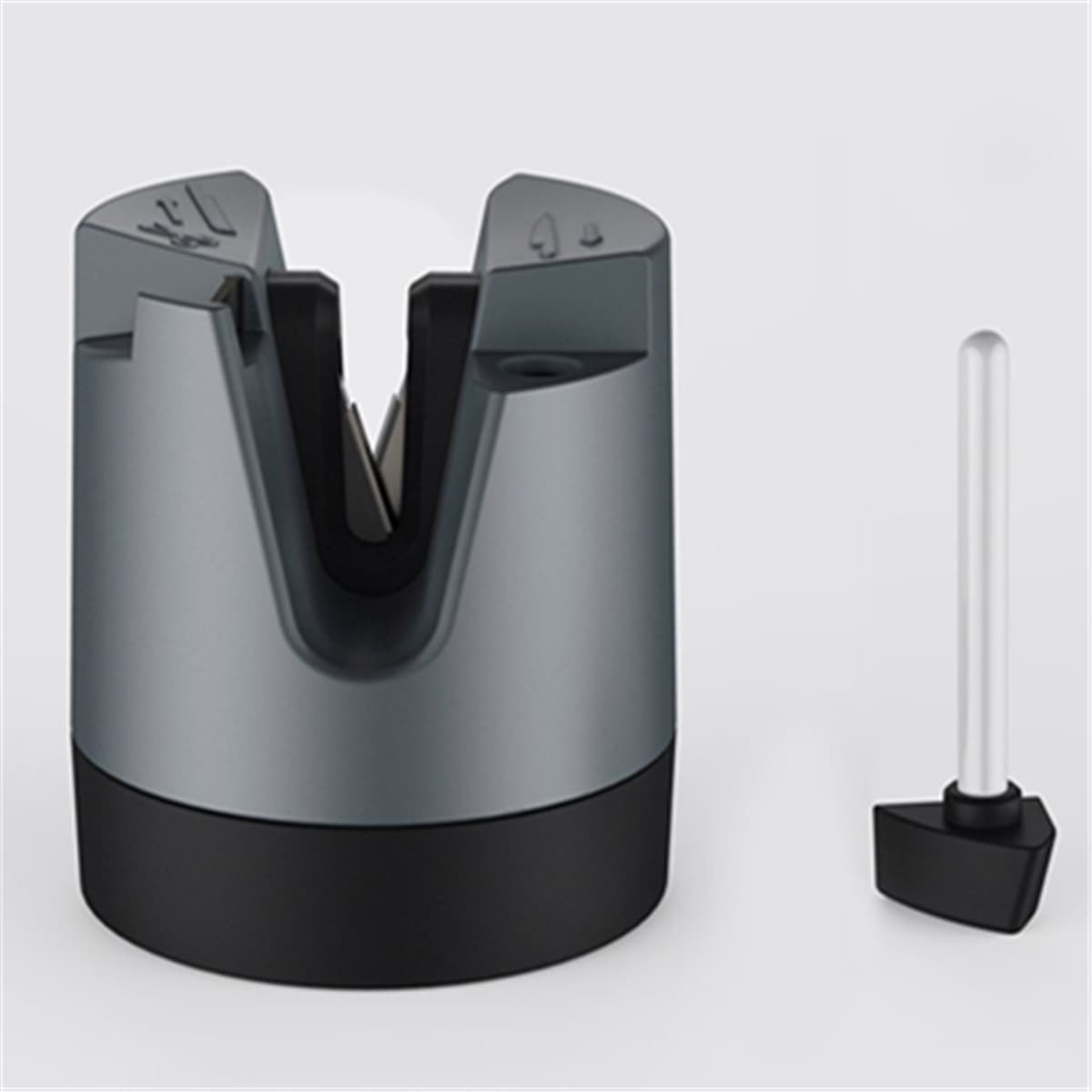 Multifunctional suction cup sharpener X-type tungsten steel sharpener can grind right-angle knife serrated knife scissors