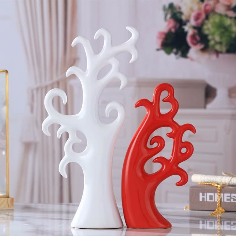 Tree Ornaments Ceramic Creative Home Modern Simple Crafts Wedding Gift Living Room Wine Cabinet TV Cabinet Decoration