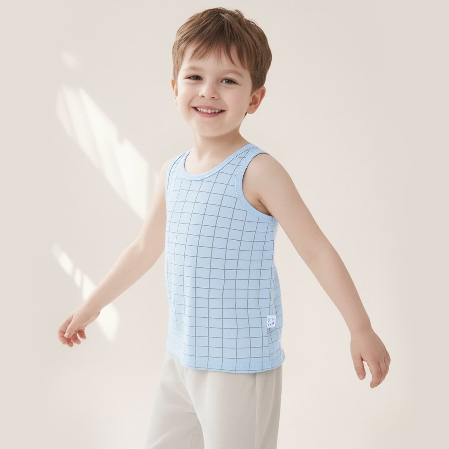 Spring Children's Cotton Vest Class A Thermal Cotton Sleeveless Undershirt Boys Girls Medium Heavy Breathable