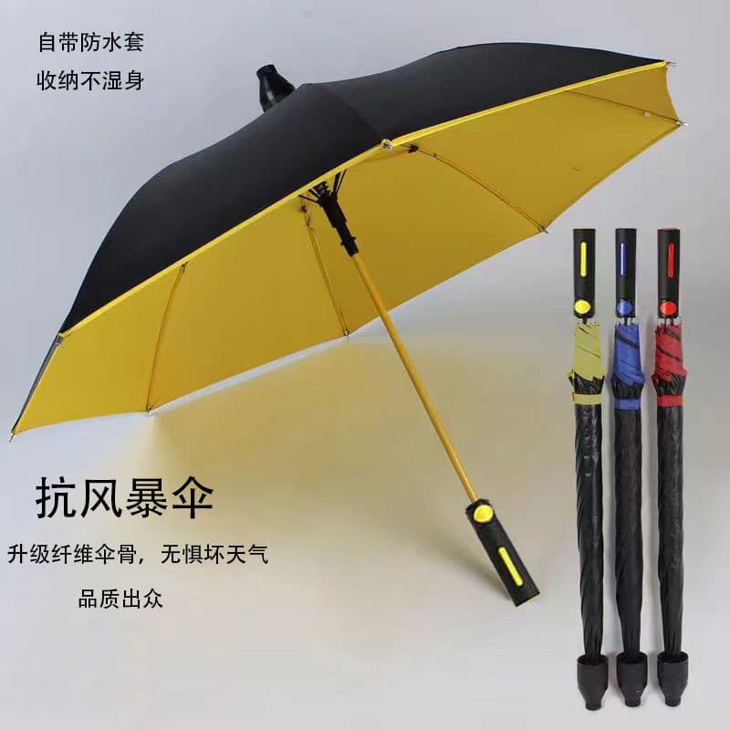 Large Waterproof Sleeve Long Handle Umbrella Extra Large Thickened All-Weather Umbrella Men's Sun Protection Golf Umbrella Advertising Umbrella