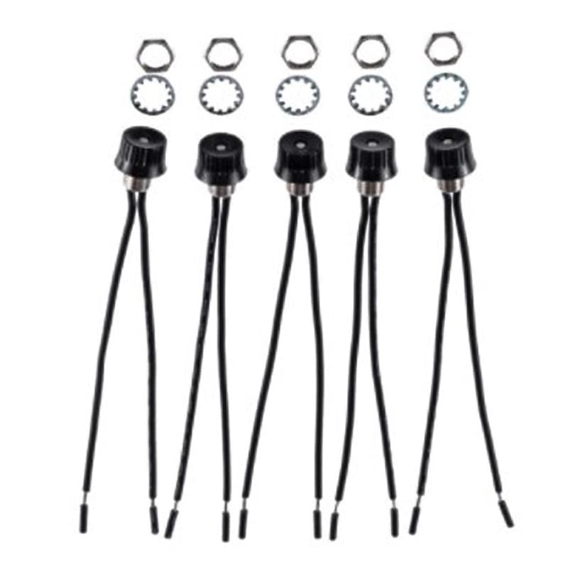 For long tubular lighting fixtures with wiring ON-OFF rotary switch, clip or nut fixed