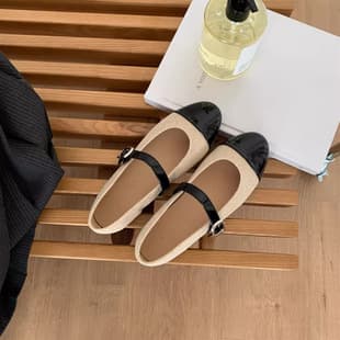 One-strap Mary Jane Shoes for Women Autumn New French Little Chanel Style Round Toe Shallow Match Dress Korean Fashion Single Shoes