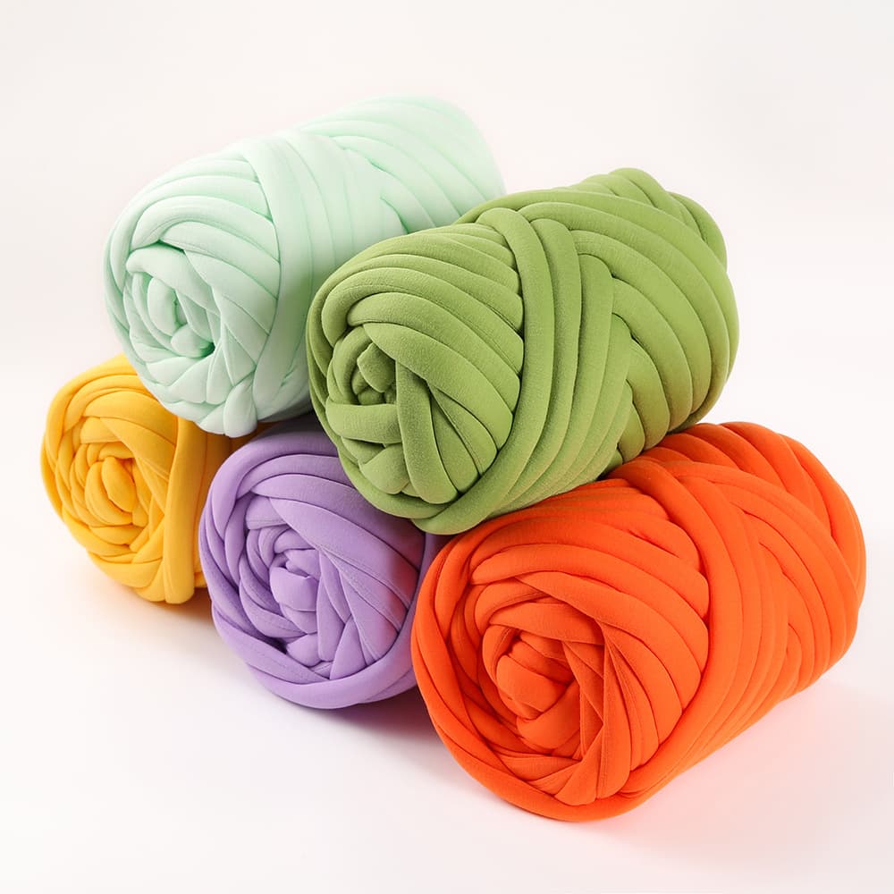 Thick Icelandic Yarn Ball DIY Bag Cross-Border New Style Hand-Knitted Pillow Cat Bed Ultra Thick Filled Gauze Strip Yarn Factory
