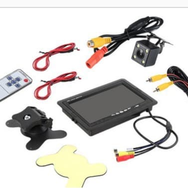 7-inch HD Car Monitor Desktop Reverse Monitor Truck Dual Video Input Backup Camera