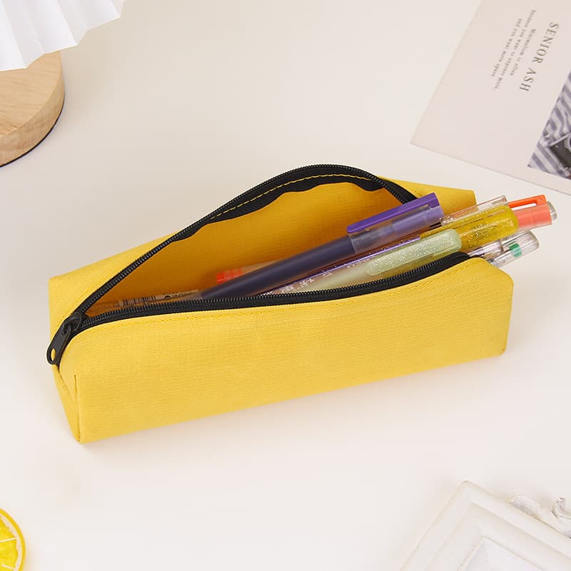 Children's Mini Pencil Case, Double-Layer Solid Color Portable Stationery Bag, Premium Cute Pencil Pouch