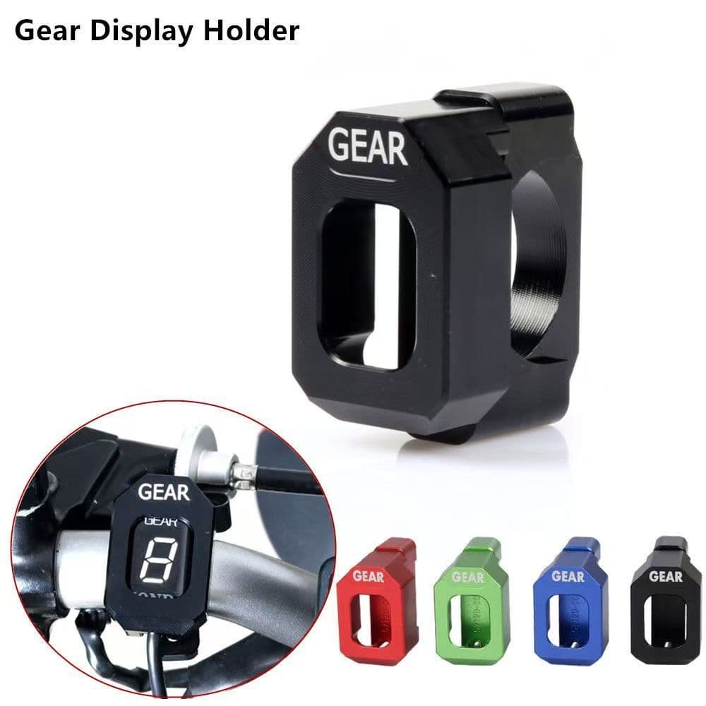 Universal Motorcycle Gear Indicator Display Mount, Aluminum Alloy Protective Shell, Handlebar Instrument Bracket