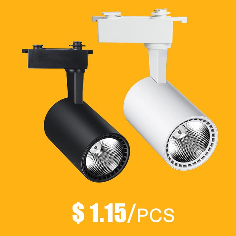 Clothing store spotlights led track lights COB ceiling background wall shop rail lights commercial high color rendering surface mounted