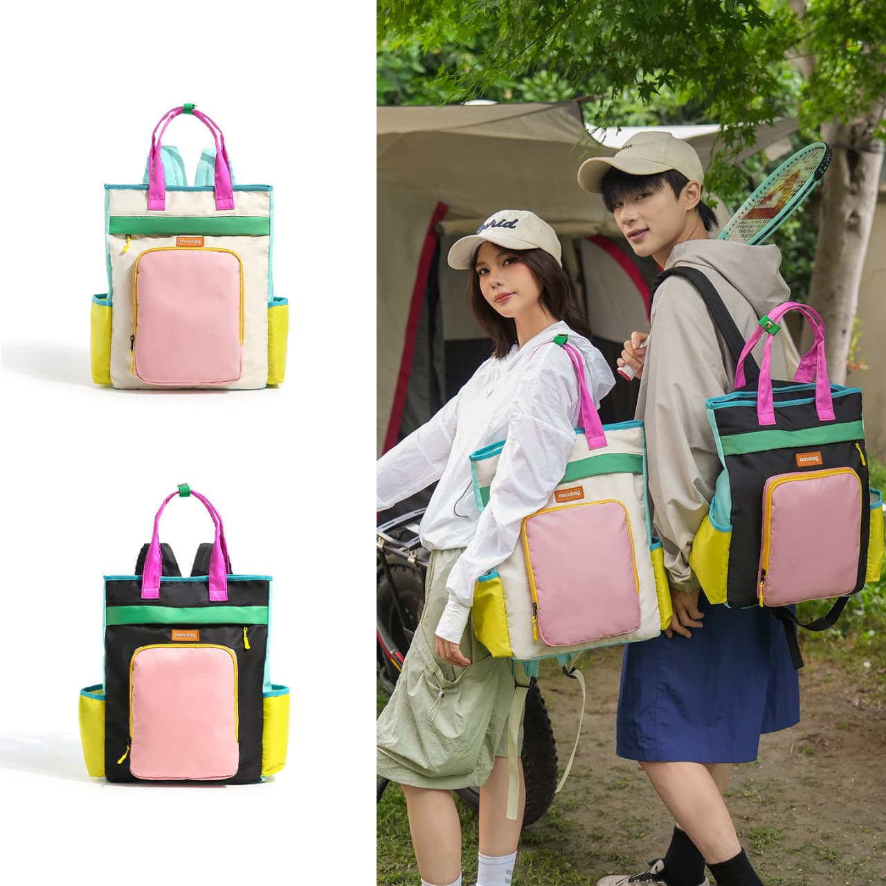 Wholesale Unisex Dopamine Fashion Casual Backpack Outdoor Travel Lightweight Multifunctional Commuter Handbag Backpack