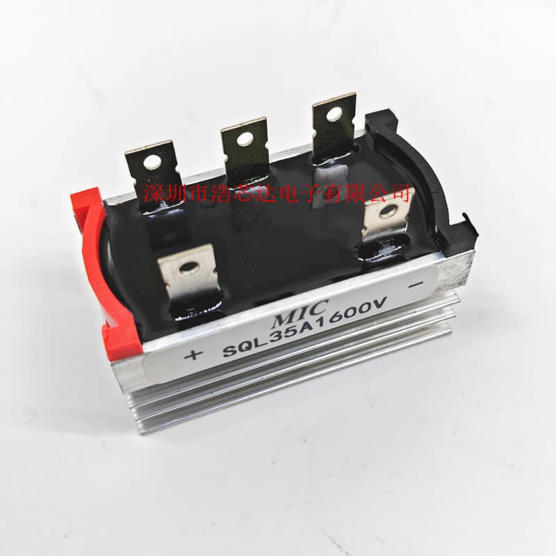 Brand new SQL35A1600V three-phase rectifier bridge with built-in heat sink, bridge rectifier stack