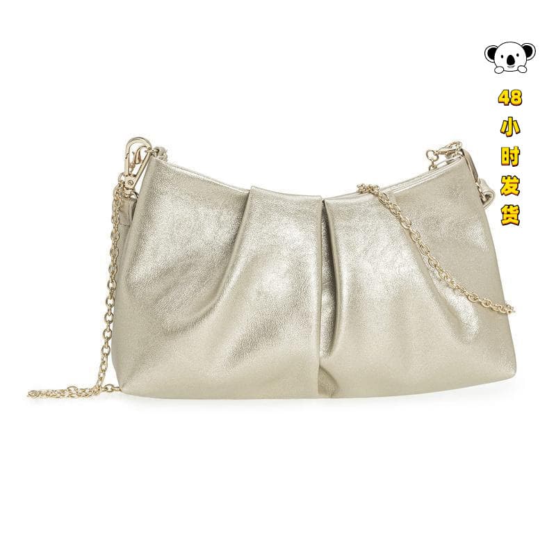 S 93552 Pearl Pleated Cloud Handbag