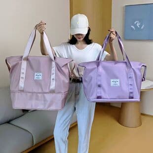 Factory Direct Cross-Border Luggage Bag Women Custom Logo Handheld Wet-Dry Separation Large Capacity Travel Bag Short Trip Gym Bag
