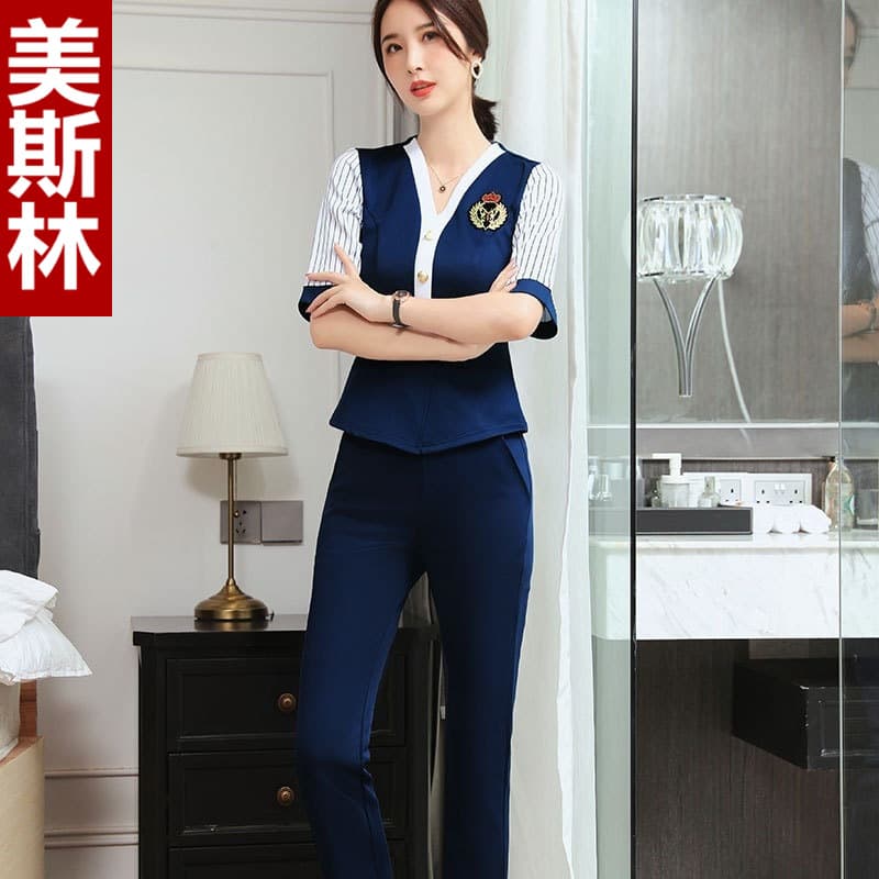 Foot Massage Therapist Uniform Elegant Set New Bathing Foot Therapy Workwear Women Sexy 8063 Pants
