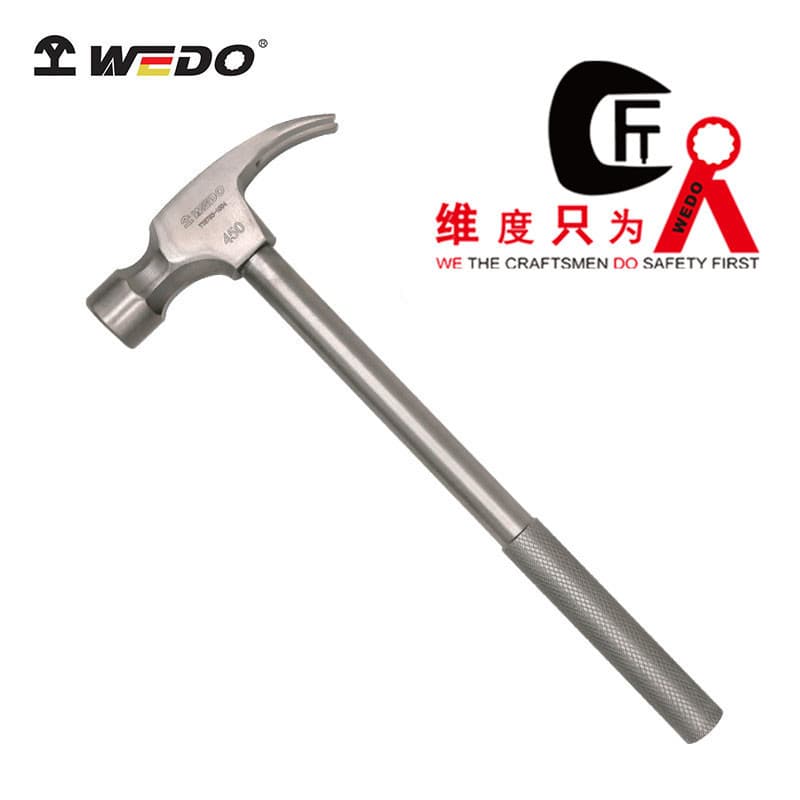 WEDO dimension titanium alloy non-magnetic tools titanium alloy tools titanium alloy claw hammer TT5703 hammer