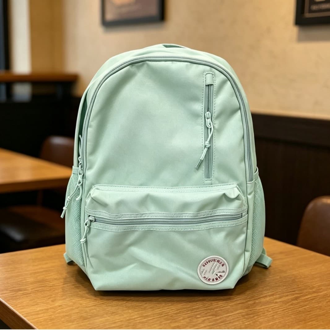 New azure backpack large capacity simple student junior high school college versatile school bag fashion backpack for men and women