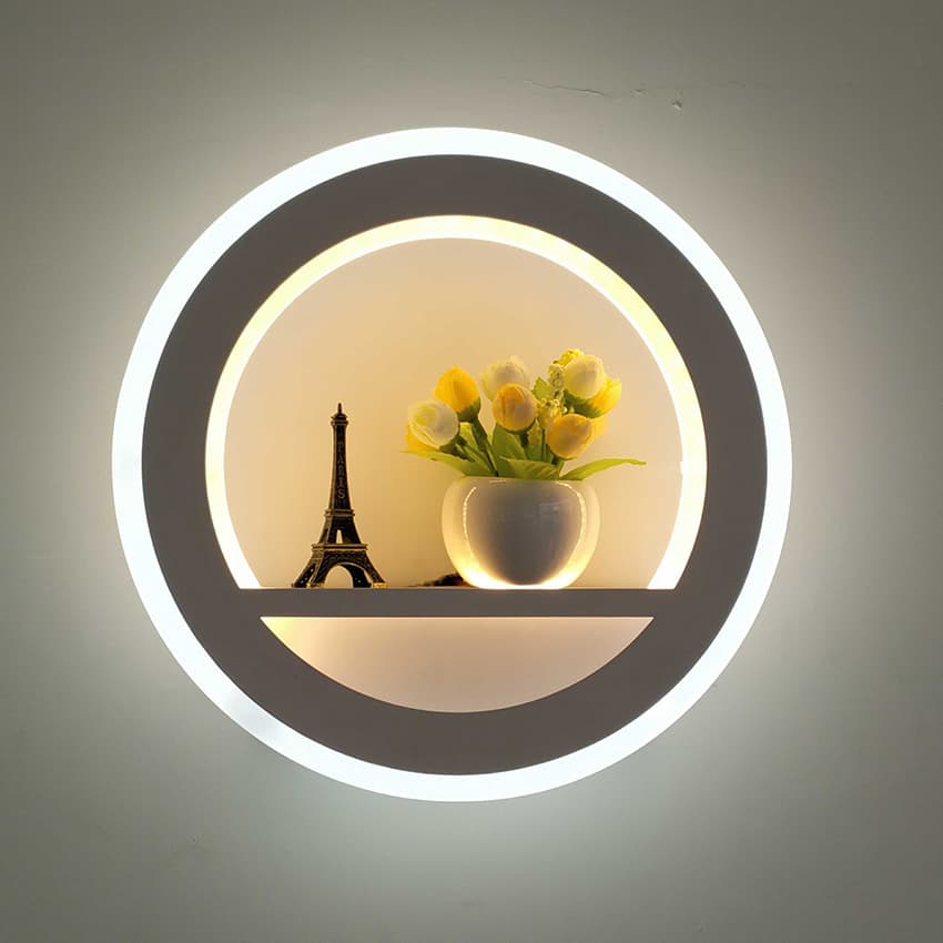 Nordic wall lamp creative bedside lamp dimmable wedding room stair lamp TV wall simple modern aisle decorative lamp